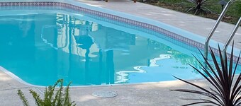 lake side house in the middle of orange country/