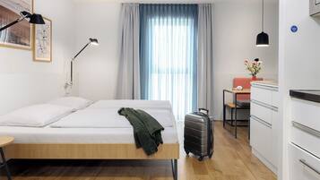 Monolocale (XL) | Postazione laptop, insonorizzazione, Wi-Fi gratuito, lenzuola