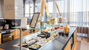 Daily buffet breakfast (EUR 16 per person)