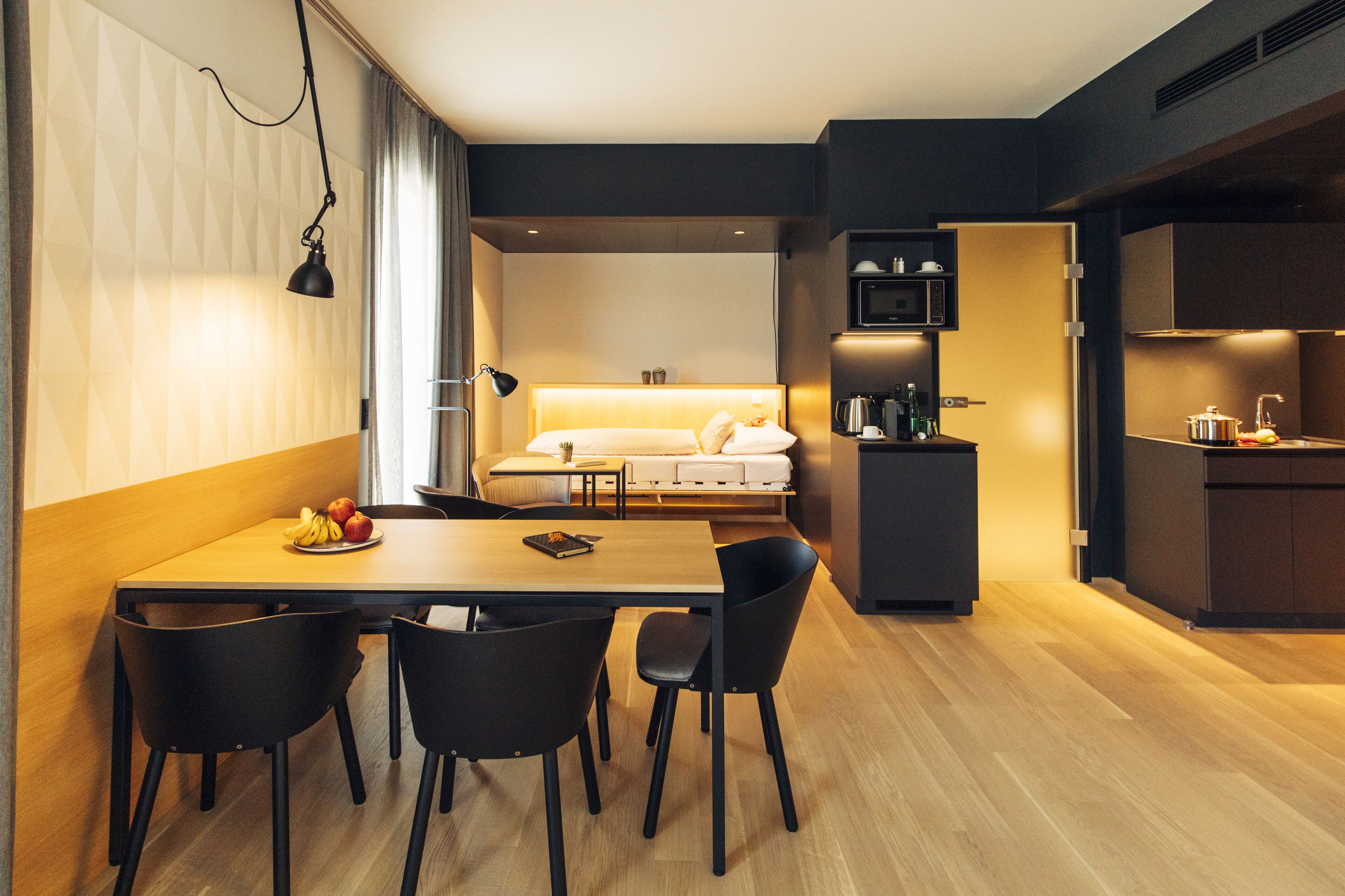 family apartment | living area | 43-inch flat-screen tv with cable channels, tv