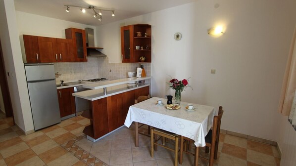 Fridge, oven, stovetop, dishwasher