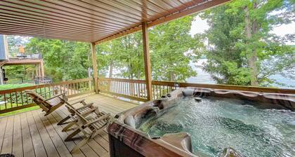 Central Lake House with Private Dock! Walk to Area Hot Spots!