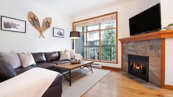 Télévision, cheminée