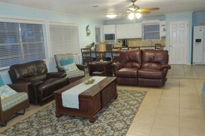 Smart TV, DVD player, books