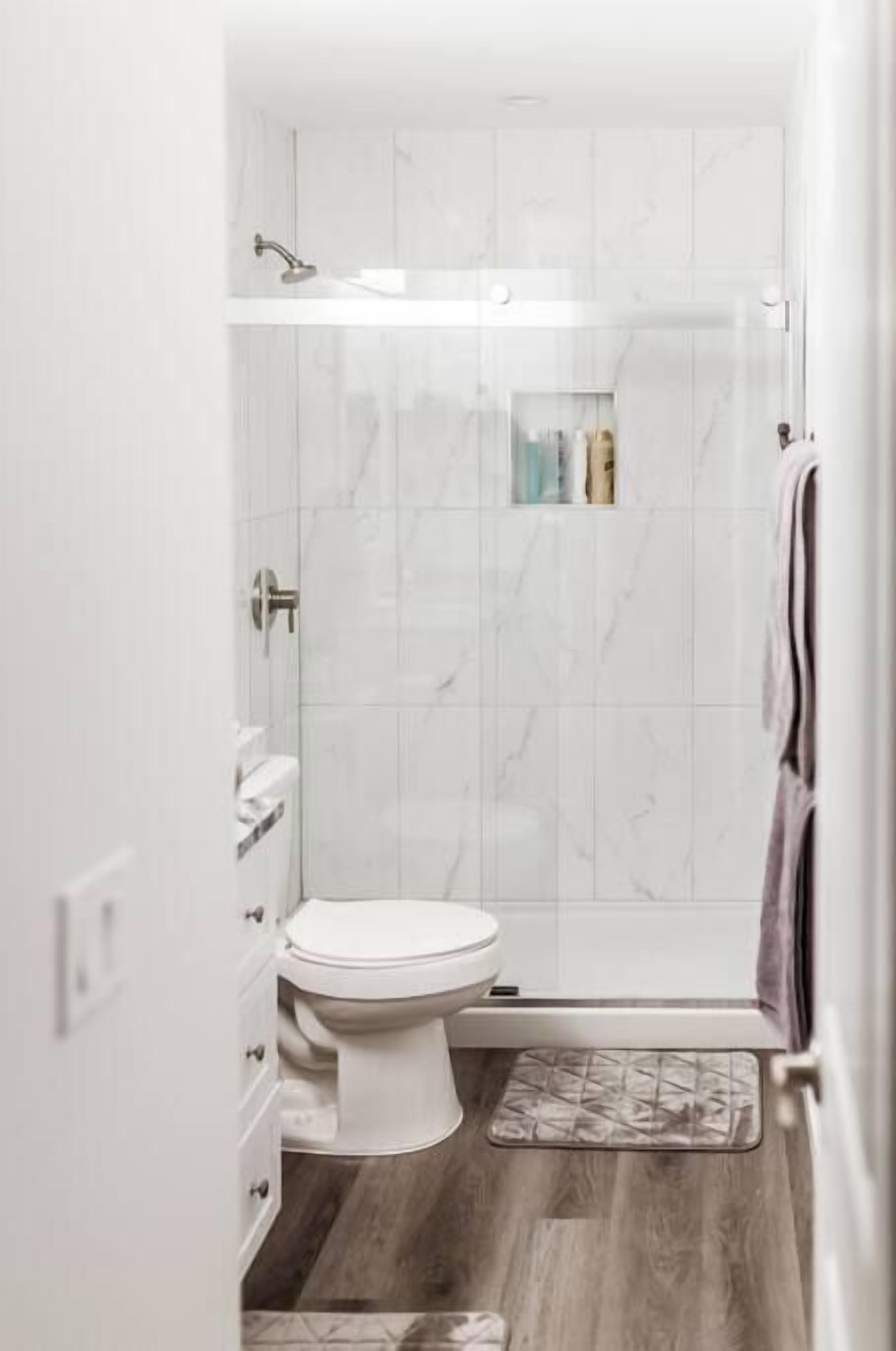 Hair dryer, towels