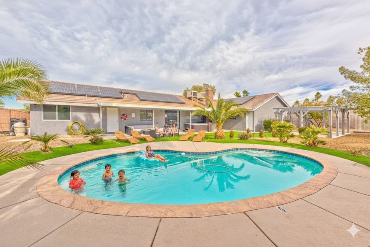A heated pool