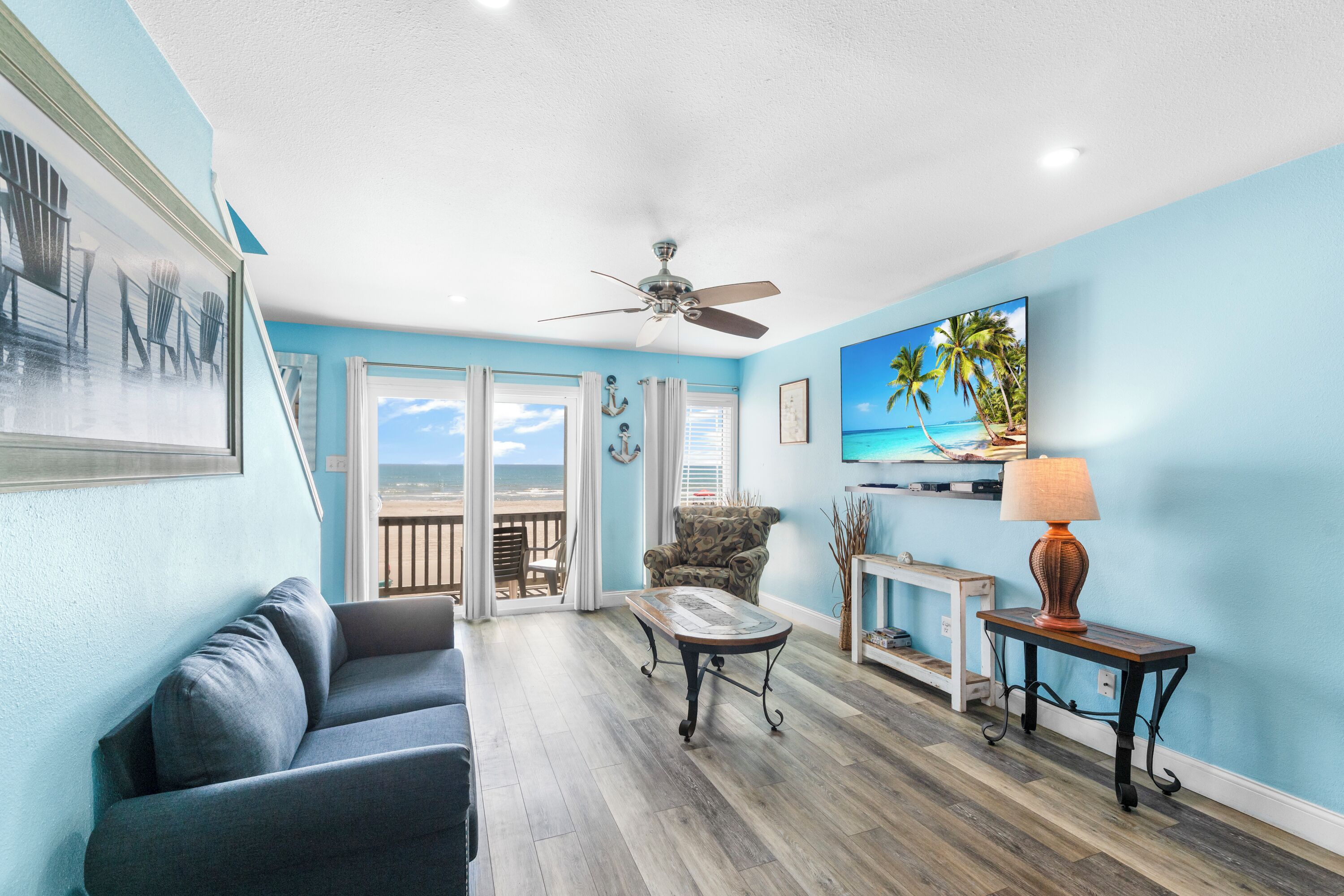 TV, DVD player, books