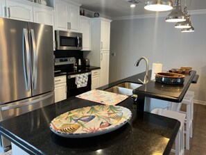 Fridge, microwave, oven, stovetop - Large home with Private Pool/spa with a short walk to the beach. (South Padre Island)