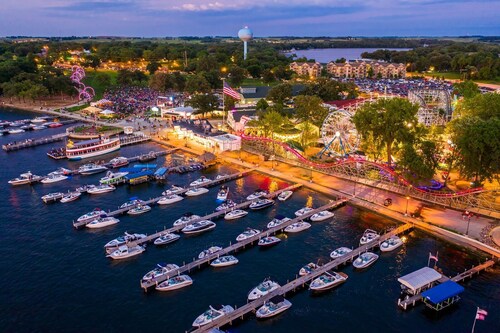 Walking distance to historic Arnold’s Park and West Lake Okoboji