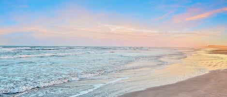 On the beach