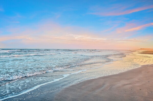 On the beach