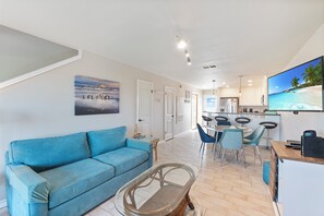 TV - Beachside Condo | Coastal Getaway & Heated Pool (Corpus Christi)