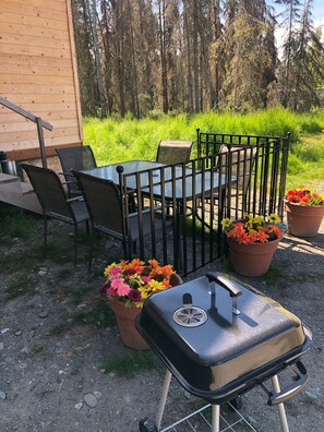 屋外ダイニングエリア