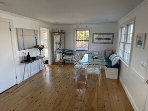 Enjoy a spacious room with a dining area, seating area, and kitchenette.
