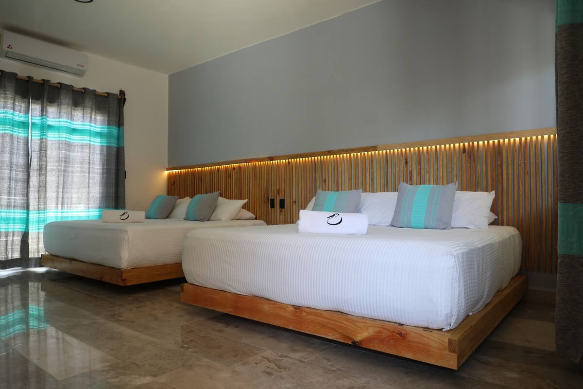 standard room, 2 king beds | bed sheets