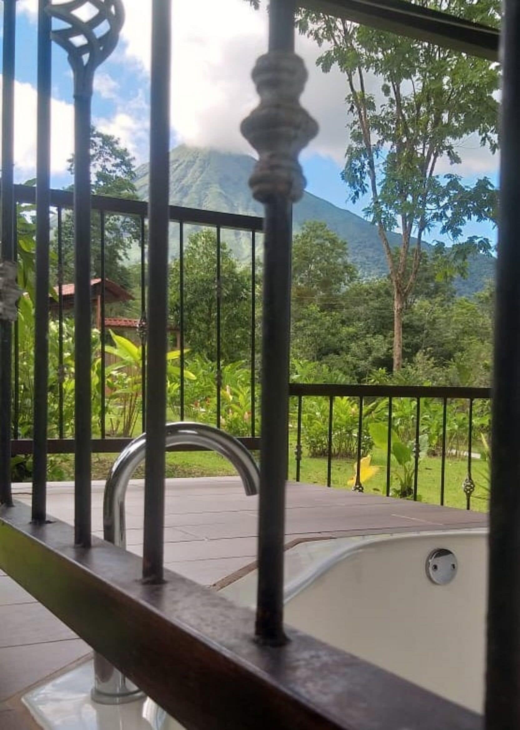 tropical villa with jacuzzi | view from room