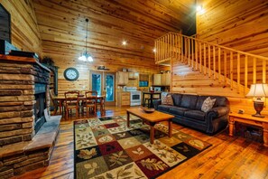 TV, fireplace, DVD player