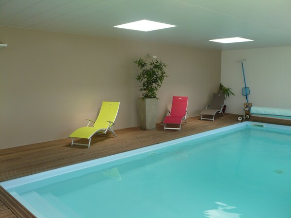 Indoor pool, a heated pool