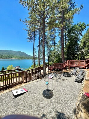 Property grounds - Lakefront cabin with private boat launch, with boat slip !! (Bass Lake)