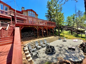 Property grounds - Lakefront cabin with private boat launch, with boat slip !! (Bass Lake)