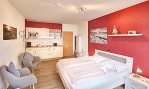 1 غرفة نوم وواي فاي وملاءات أسرّة