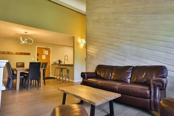 TV, fireplace - Ski-In Ski-Out / Pool & Hot Tub / Newly Renovated (Fernie)