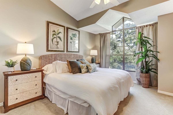 Second Floor Primary Bedroom with King and Large Window
