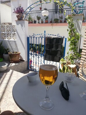 Terrace/patio - CASA MARUJA WIFI FIBER 300 MB & JACUZZI 2 KM FROM BENAMARGOSA. (Málaga)