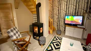 Cottage, 2 grands lits | Intérieur