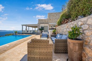 Pool - Villa Tranquility - Alfresco Villas - Breathtaking view (Sivota)