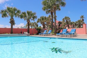 A heated pool - Beachfront Boutique Resort | Sunkissed Retreat | Casa Condo 307 (Port Aransas)