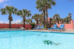 A heated pool