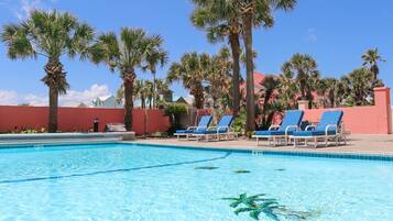 A heated pool