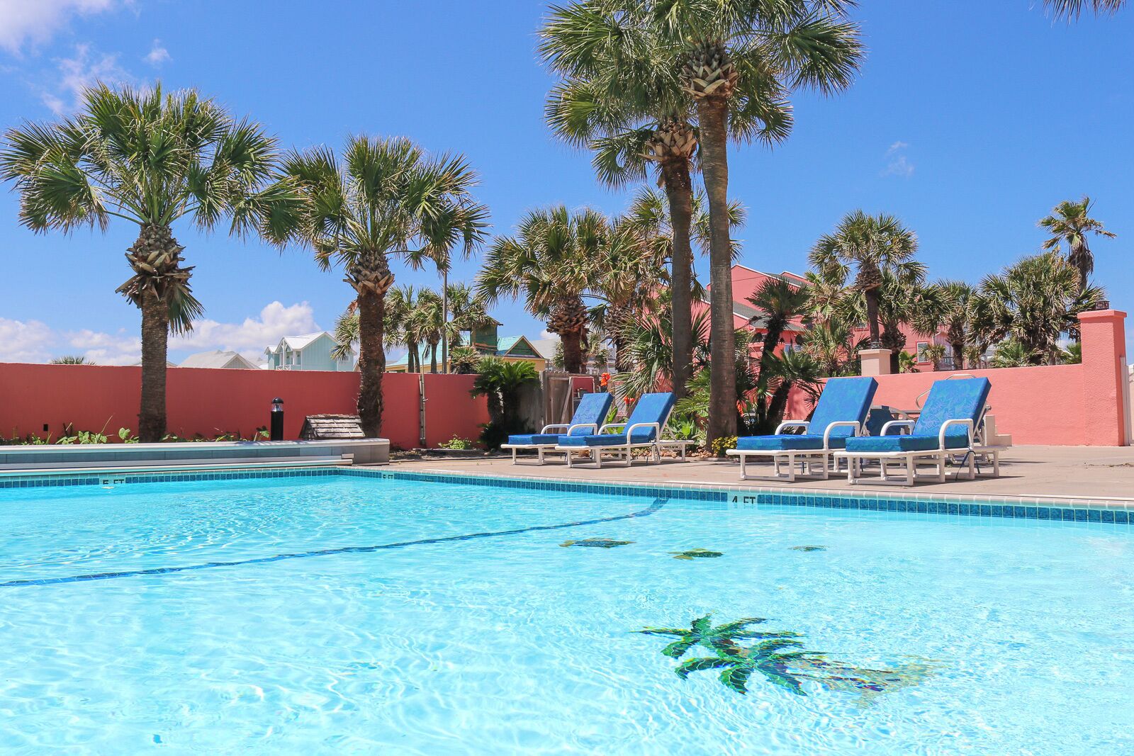 A heated pool