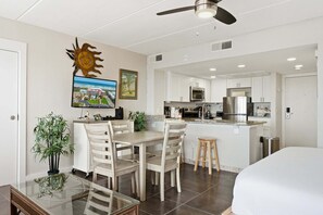 Fridge, microwave, oven, stovetop - Beachfront Boutique Resort| Coastal Comfort | Casa Condo 408 (Port Aransas)