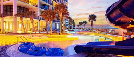 Indoor pool, outdoor pool