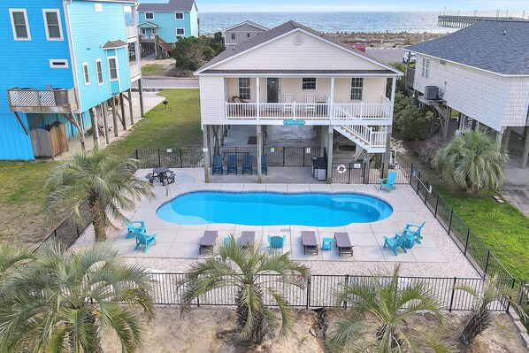A heated pool