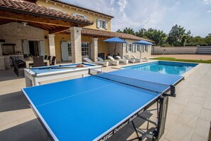Una piscina riscaldata