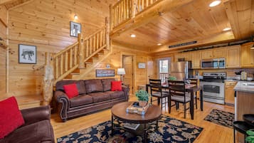 Smart TV, chimenea y reproductor de DVD