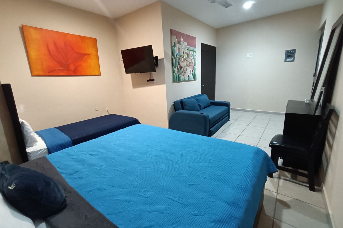Down duvets, iron/ironing board, free WiFi, individually decorated