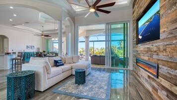 Télévision, table de tennis de table, services de streaming, médiathÚque