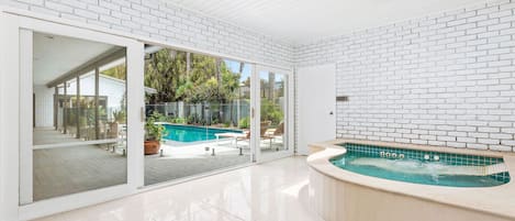 A heated pool