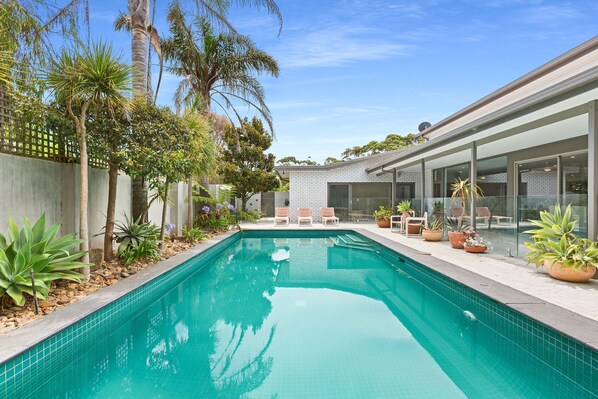 Una piscina riscaldata