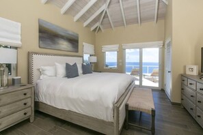 2 bedrooms, desk, iron/ironing board, travel crib - Maria Bluff Cottage-Romantic, Ocean Views, Modern, Private Pool (Cruz Bay)