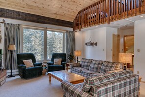 TV, fireplace, DVD player, ping pong