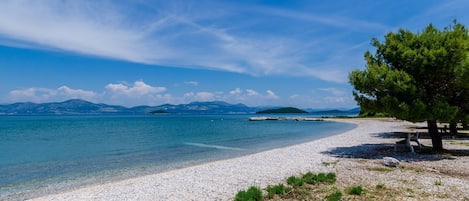 On the beach
