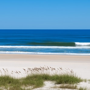 A beach with a clear view of the ocean and sand. - St. Augustine Heated Pool Home • Near Beach • Pet Friendly • Sleeps 11 (St. Augustine)