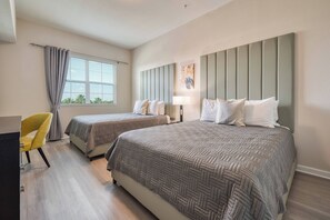 4 bedrooms, iron/ironing board, travel cot, WiFi