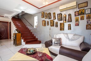 Family House | Living room - Villa Marilia - Lux home near Beach (Rhodes)