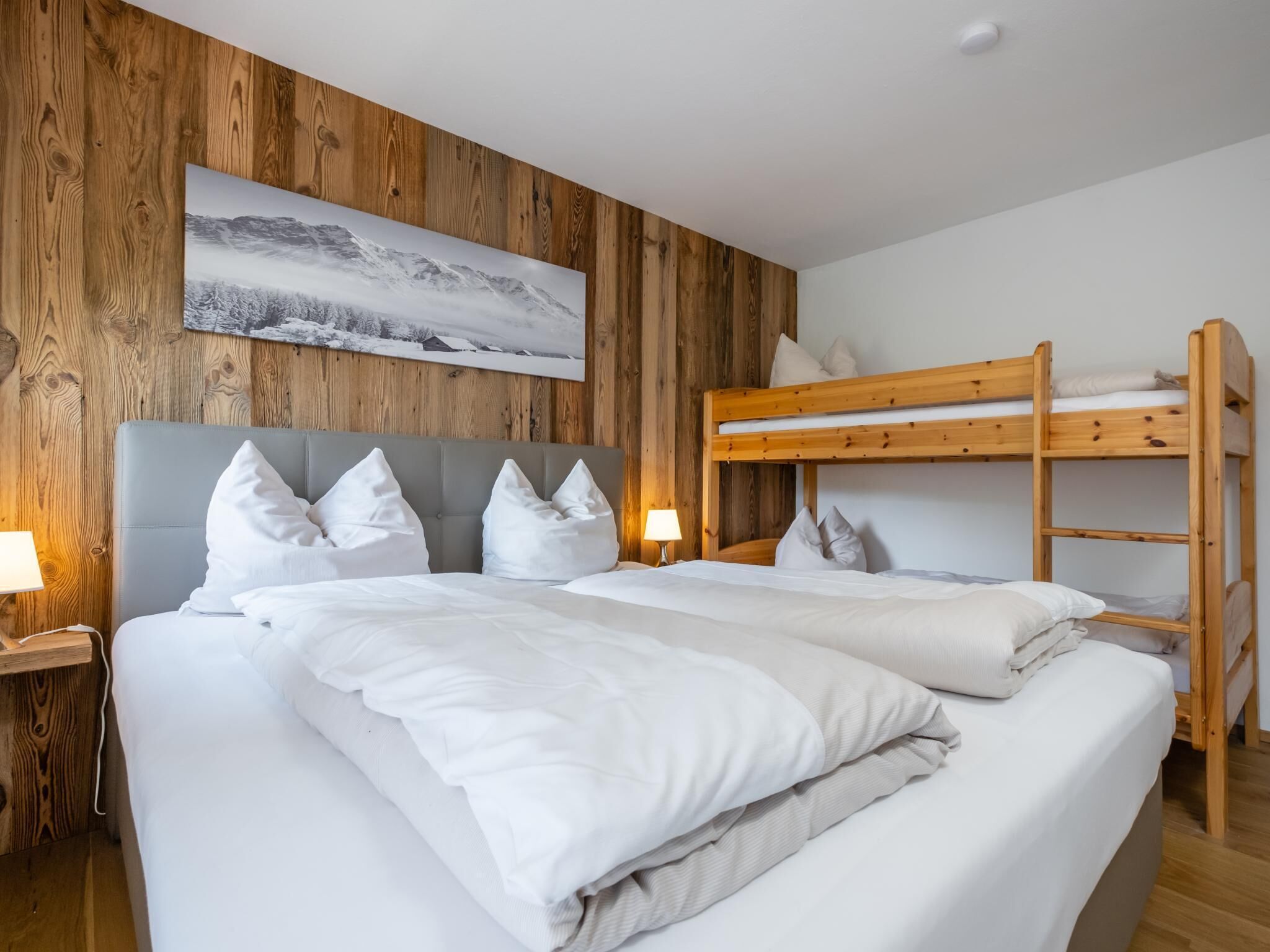 5 slaapkamers, beddengoed